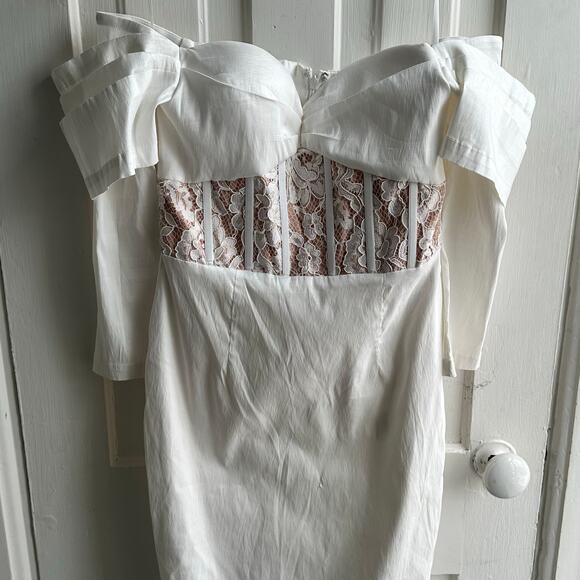 Elle Zeitoune Olivia Off the Shoulder Sheath Dress - Picture 3 of 10